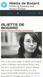 Mobile Screenshot of aliettedebodard.com