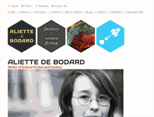 Tablet Screenshot of aliettedebodard.com